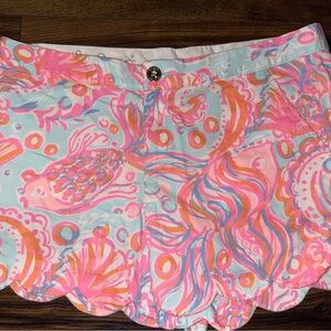 Lilly Pulitzer Vibrant Pink and Blue Women's Skirt